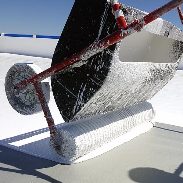 silicone roof coating close up